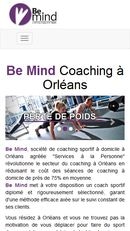 SEO and website development for BeMind Coaching - Mobile