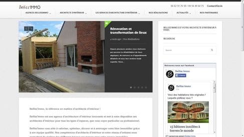 Référencement et refonte du site internet de Architecte d’intérieur Bellissimmo