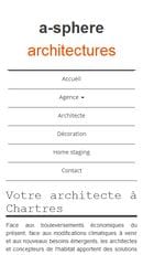 Référencement et refonte du site internet de A-sphère Architectures - Mobile