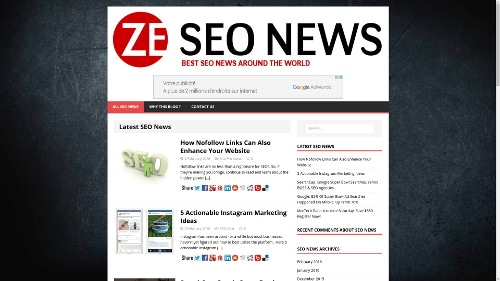 Création du site internet de ZE SEO News